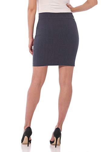 Image of Rekucci Women's Ease Into Comfort Above The Knee Stretch Pencil Skirt