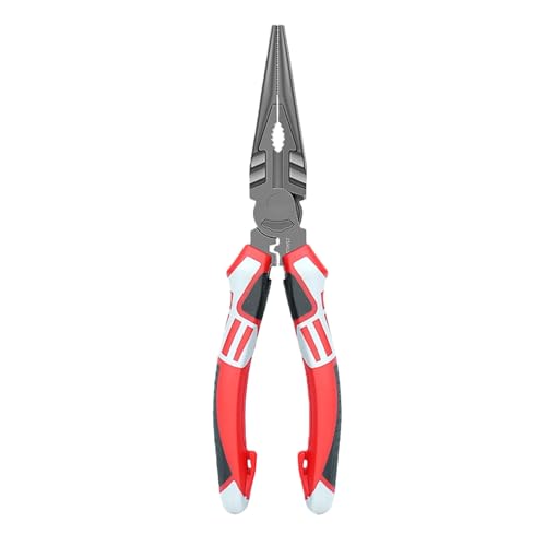 ペンチ ワイヤーカッター 多機能 作業用ペンチ ニードルノーズプライヤー 斜めニッパー 金物工具 幅広い用途 手芸用品、家庭、電気、機械修理などに適しています(スタイルC,8インチ)