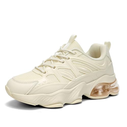 Image of Womens Walking Running Shoes Air Cushion Tennis Sneakers Fashion Breathable Basketball Sport Gym Fitness Cross Trainers