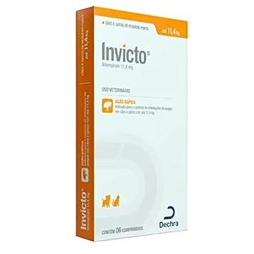 Dechra Antipulgas Invicto Cães Até 11 4 Kg - 6 Comprimidos