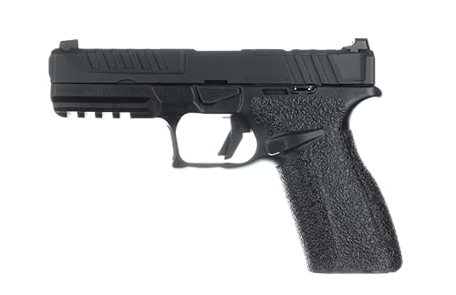 TALON Grips Adhesive Grip Compatible with Springfield Echelon Medium Grip Size- Made in The USA (Rubber-Black, Large Backstrap)