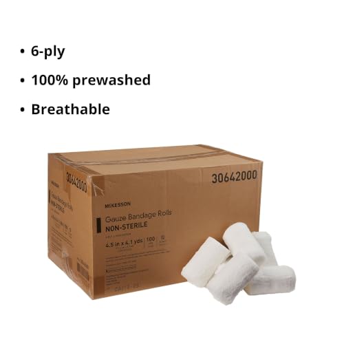 30642000 Fluff Bandage Roll McKesson Cotton 6-Ply 4-1/2 Inch X 4-1/10 Yard Roll NonSterile miniatura 4