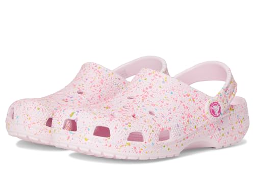 Crocs Unisex-Child Classic Graphic Clogs (Little Kid/Big Kid) Pink Milk/Multi 12 Medium