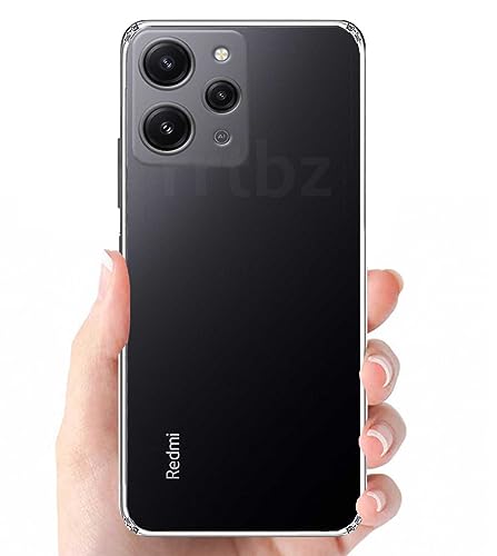 Image of Soft Silicone TPU Back Cover Compatible with Redmi 12 5G / Redmi 12 4G / Poco M6 Pro 5G