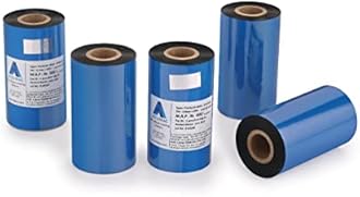 110 X 300 Meters Thermal Transfer Barcode Ribbon Premium Wax for Printer TSC, Zebra, Citzen, Datamax, Thosiba, Sato Etc (Pack of 5)