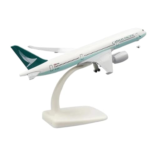 Modelo de avión de aleación 1:400 de metal fundido a presión miniatura Cathay Pacific A350 de 20cm