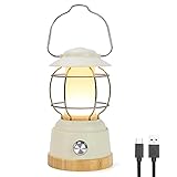 【Stufenlose Dimmbare Campinglampe mit Automatischer Farbverlauf】Dieses Retro-LED-Campinglicht hat eine stufenlose Dimmfunktion, Die Helligkeit kann im Bereich von 20-800 Lumen eingestellt werden,Das warmweiße 3000K weiche Licht eignet sich zum Lesen oder zum Ausleuchten des ganzen Raumes und schont zudem die Augen. Wenn Sie die automatische Überblendung verwenden, wird das Licht sehr linear vom dunkelsten zum hellsten angezeigt. Diese Funktion kann eine angenehme Schlafumgebung schaffen