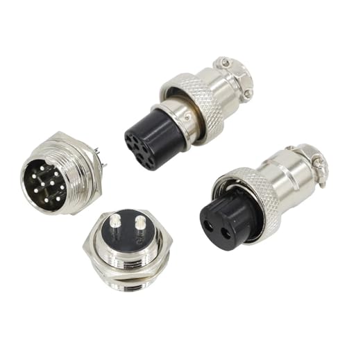 Conector de aviación de tornillo GX16 16mm de 10 pines para chasis y panel electrónico 4
