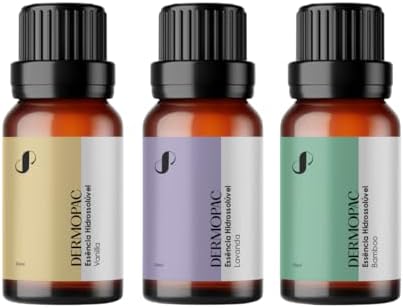 Kit Essencia Hidrossolúvel, Vanilla, Lavanda e Bamboo 10ml Cada -...