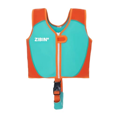 Chaleco salvavidas para niñas de 2 a 10 años, piscina, playa, mar, agua, traje de natación, actividades al aire libre, verde menta, 6-8 años