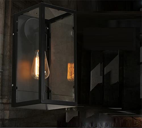 n/a Box Box Mall Loft Industrial Bedside Corridor American American Wall Lights Fixture Iron Home Deco (Color : Black, Size : 1pcs) - Image 3