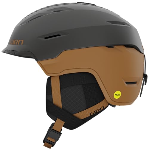 Giro Tor Spherical Ski Helmet - Snowboard Helmet for Men, Women & Youth - Metallic Coal Tan - L (59-62.5cm)