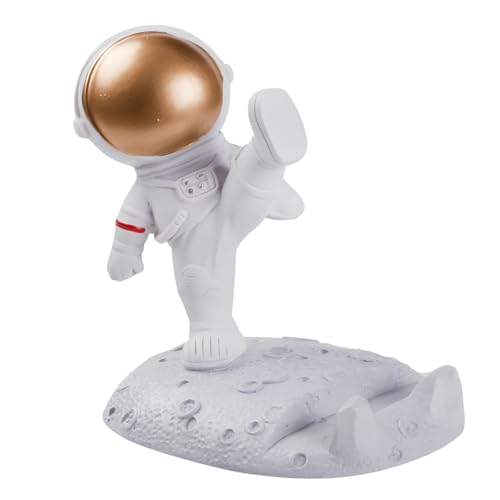 Suporte De Celular De Mesa Astronauta Compatível Com Smartphones Decoração Criativa Para Casa Ou Esc