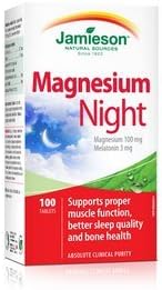 Jamieson Magnesium Night, 100 tabs Y