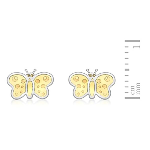 Carissima Gold Pendientes de Niñas con oro bicolor