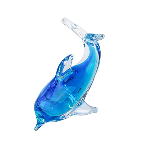 Cielcera Handmade Glass Art Ornament, Crystal Home Décor Figurine Sea Animal Collection, Gift For Christmas, Birthday, Glass Paperweight #TOP3