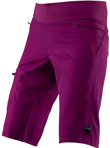 Shorts Aubergine Femme Leatt XL pour Vélo et Activités Plein Air
