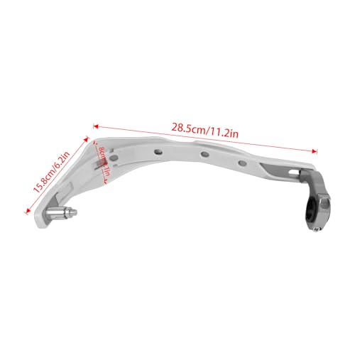7/8'' and 1 1/8'' Handlebar Hand Brush Guard Motorcycle Hand Guards Accessories Dirt Bike Handguards Universal for Motocross Supermoto Racing Bike Snowmobile ATV Enduro Pit Bike MX Off Road (Orange) by WORLDMOTOP - Used condition - Image 7