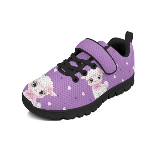 boy Shoes Athletic Running Fashion Sneakers Walking Breathable Kids Girls Fitness Cross-Training Tennis Lightweight Shoes(Little Kid/Big Kid) Cute Sheep Pattern