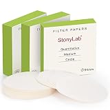 stonylab Quantitative Filter Paper Circles, 3-Box 94 mm Diameter Cellulose Filter Paper with 20 Micron...