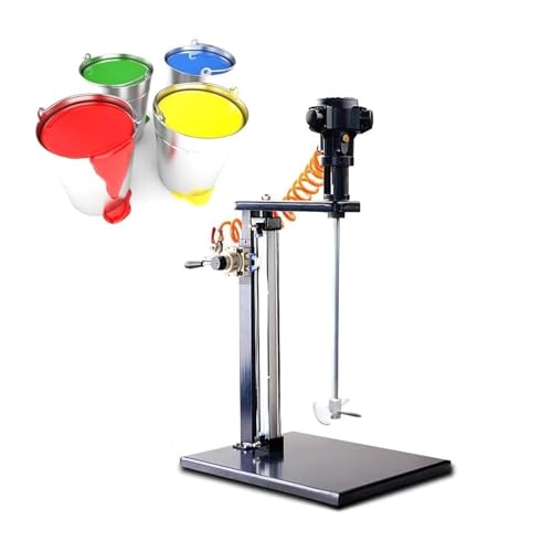 YHdtUO Pneumatic Paint Mixer, 5 Gallon 20L Automatic Lift Paint Stirrer, Ink Mixing Stirring Machine for Industrial Paint Mixing