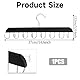WLLHYF 1 Stück Gürtelaufhänger, Stabiler Krawattenhalter mit 14 Haken 360° Drehbarer Platzsparender Organizer für Tanktops, Schals, BHS, Taschen (Schwarz)