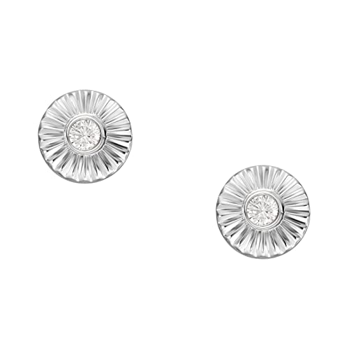 Fossil Ohrringe Für Frauen Sterling Silber, Länge: 6.1mm, Breite: 6.1mm...
