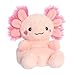 Aurora Adorable Palm Pals Xena Love Axolotl Stuffed Animal - Fun Seasonal Plush For Kids and Adult Collectors - Perfect for Decorating Rooms and Valentine's Day - Pink 5 Inches