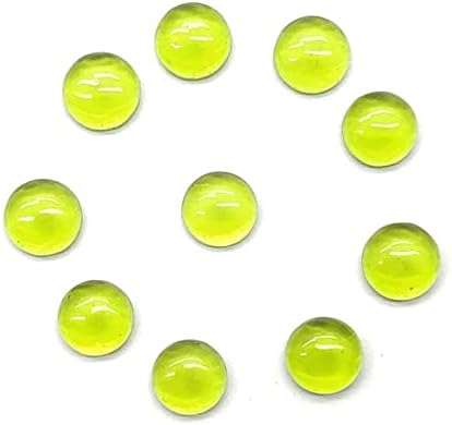 Loose Gemstone 10Pieces Peridot Quartz 10 Pieces Stone Size 8x8mm Shape Round Cut Smooth Making, Beading & Craft Supplies 7$ST03D29