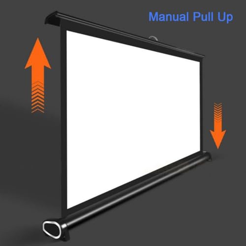 Pantalla de proyección manual de 50 pulgadas 16:9 miniatura 2