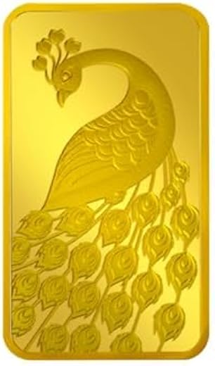 MMTC PAMP 24K (999.9+) Purest 2 g Gold Bar, Peacock 2 g Coin, LBMA Certified