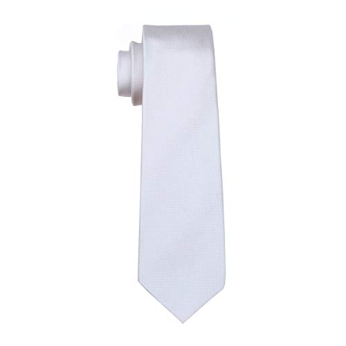 Image of Barry.Wang Plain Men Silk Ties Extra Long Satin Necktie for Wedding Business Handkerchief Cufflinks Set Solid Colors