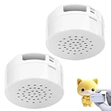 2 Pack 60-Second Voice Recorder for Ted dy, Talking Tins Voice Recorder, Recordable Voice Device for Boys Girls for Plush Toy Baby Doll Toy and Pillow, White