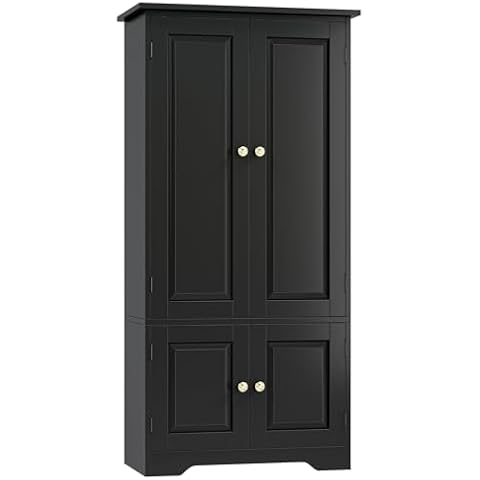 FOREHILL Tall Storage Cabinet with Adjustable Shelves Cover