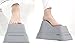 MORNING SMILE Bathroom Squat Toilet Stool with Easy to Hide/Carry Features, Grey