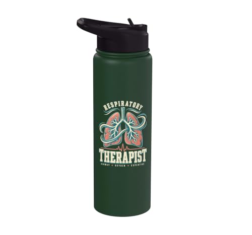 Respiratory Therapist Airway Oxygen Expertise RT Care Lungs Stainless Steel