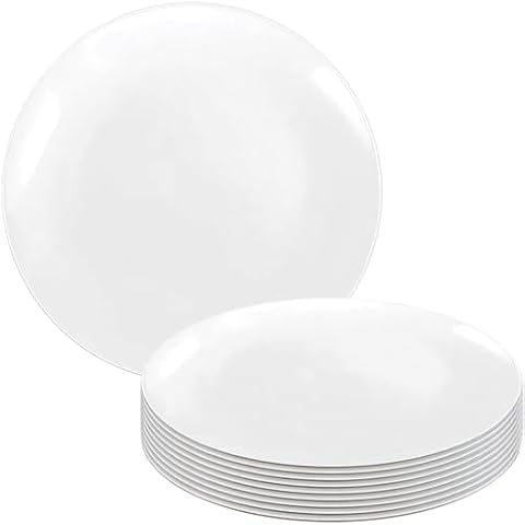Kaya Elegant White & Gold Salad Plates Cover