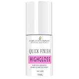 Quick Finish Gel ohne Schwitzschicht Hochglanz 10ml Einzigartig UV/LED Versiegelungsgel Glanzgel High Gloss