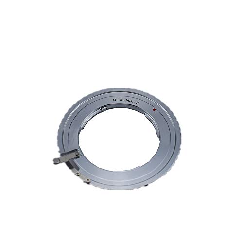 NEX to NikonZ Lens Mount Adapter Ring for Sony NEX E-Mount Lens to for Nikon Z Mount Camera Z6 Z7 (Silver)