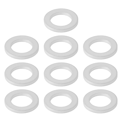 EMSea 10 Stück Aluminium-Dichtungsringe 12,2 X 20 X 2 Mm Geeignet für Ölablassschrauben An Kraftfahrzeugen