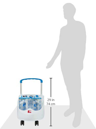 GiMa 28288 Bodensauger Maxi ASPEED, 60l, 2 Töpfe von 4 Liter und Pedal