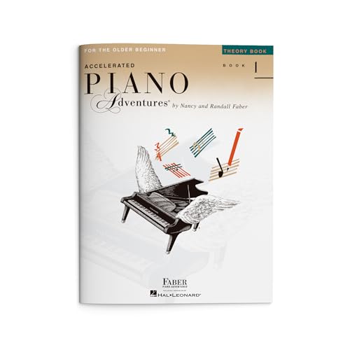 Accelerated Piano Adventures: Theory Book 1 | Beginner Piano Theory for Older Students | Educational Piano Sheet Music Songbook | Faber Piano Book for Adult and Teen