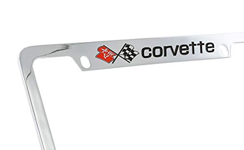 Soporte para placa Corvette C3 de metal cromado antioxidante 3