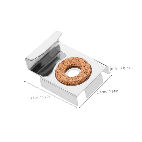 Image of OSALADI 8pcs Iron Mirror Clips with Padding Wall Mounted Mirror Holders for Frameless Displays Easy Installation and Versatile Design for Hanging Mirrors and Pictures