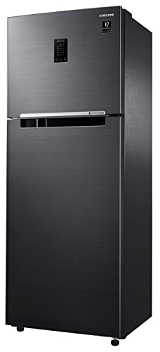 Image of Samsung 376L 2 Star Inverter Frost-Free Convertible 5 In 1 Curd Maestro Double Door Refrigerator Appliance (RT42C5C52BS /HL,Black Inox)