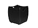 Produktbild Gavemo Botte: Kaminholzkorb aus Leder Farbe Schwarz, Holzkorb, Feuerholzkorb, Brennholzkorb, Exlusivdesign aus Italien, Limac Design®.