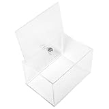 DIYEAH Wandbriefkasten Aus Mit Schloss Abschließbare Box Für Schlüssel Robuste Und Wetterfeste Aufbewahrungslösung Für Haus Und Garten