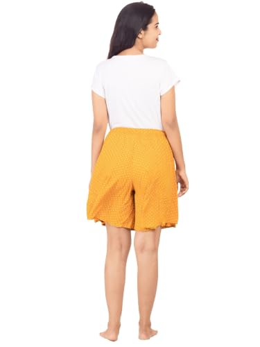 Image of B STORIES Women's Viscose Printed Lounge Culotte Shorts (Pack of 2)