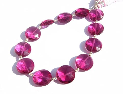 Quartz rubellite perles facettées 14mm rangée de pierres naturelles bricolage