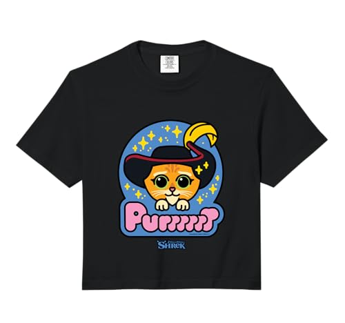 Shrek Emoji Style Puss in Boots Purr Comfort Colors Crop Top
